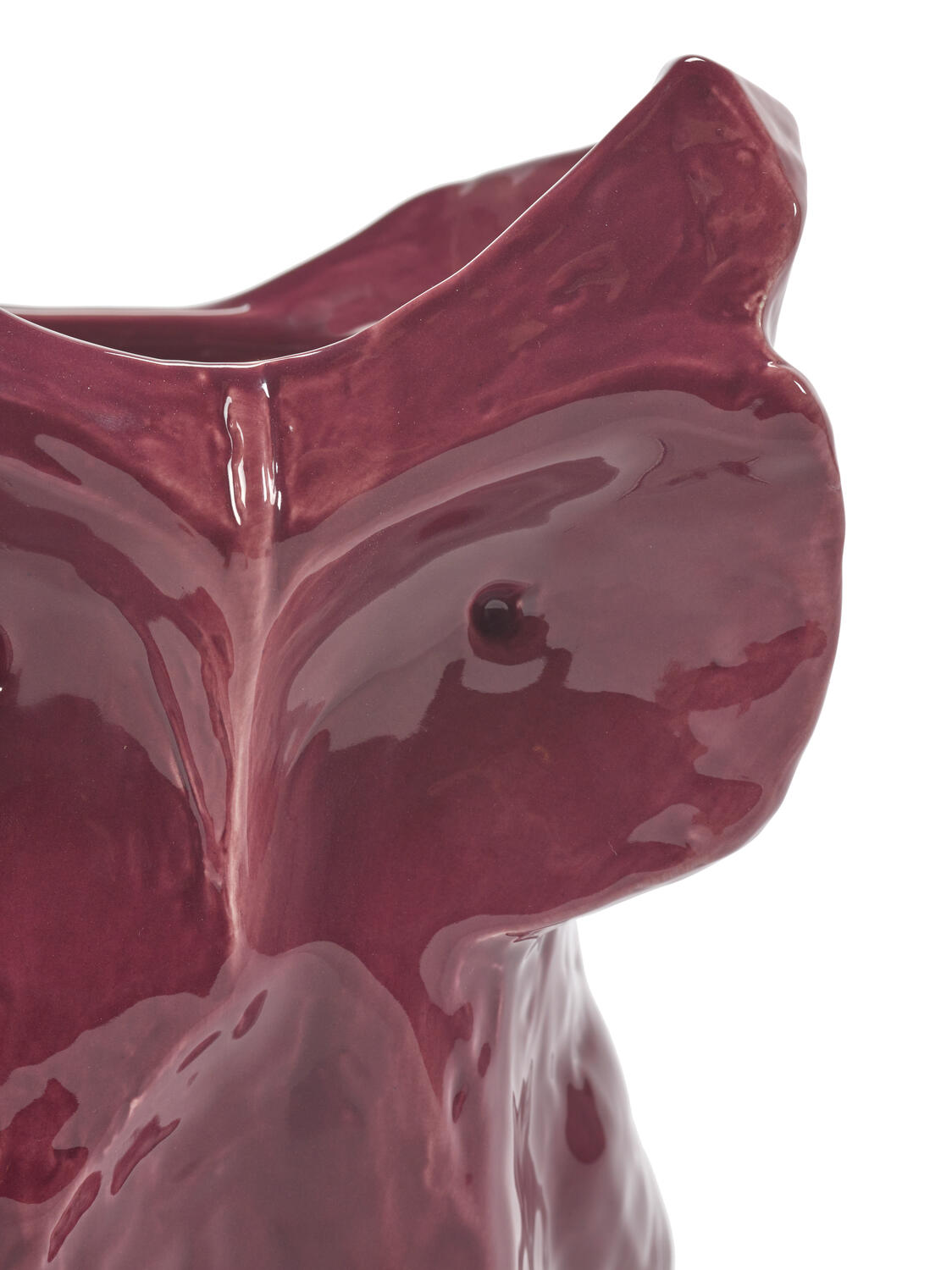 x Marni ugle vase, S - Aubergine after midnight